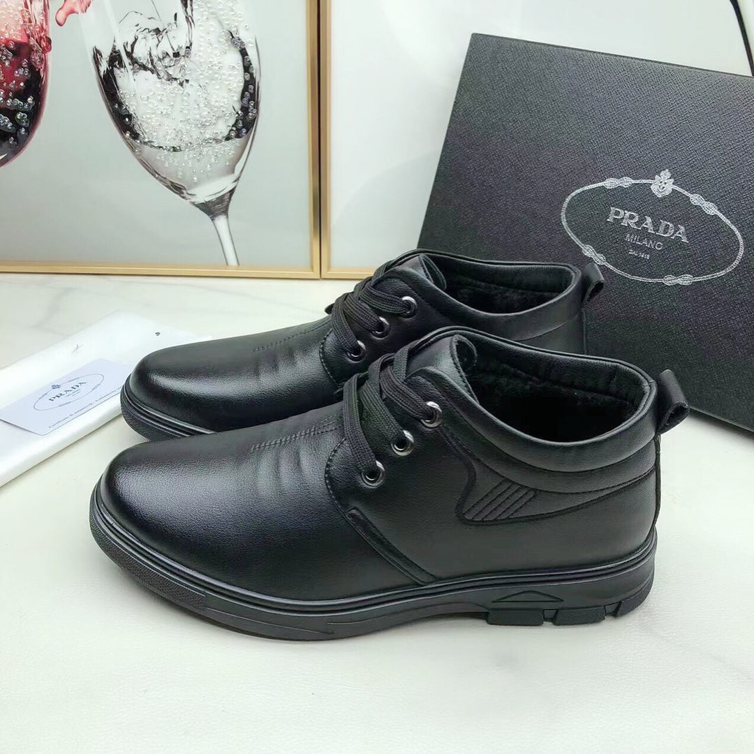 PRADA 2022 Men Fashion Boots fashionable Casual leather Breathable Sneakers Running Shoes supermaket