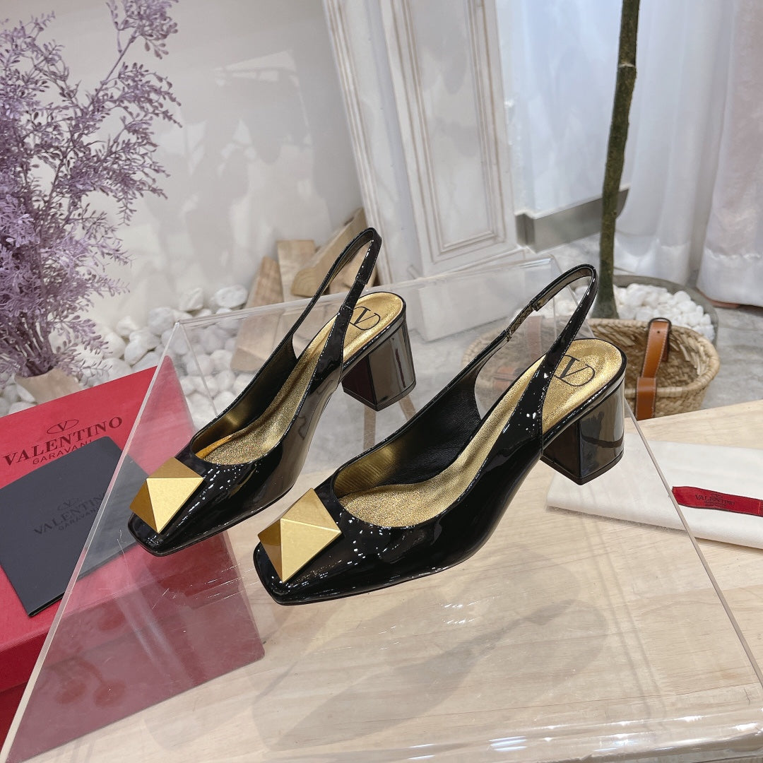 Valentino 2022 Fashion Trending Leather Women High Heels Shoes Women Sandals Heel supermaket 63279xf