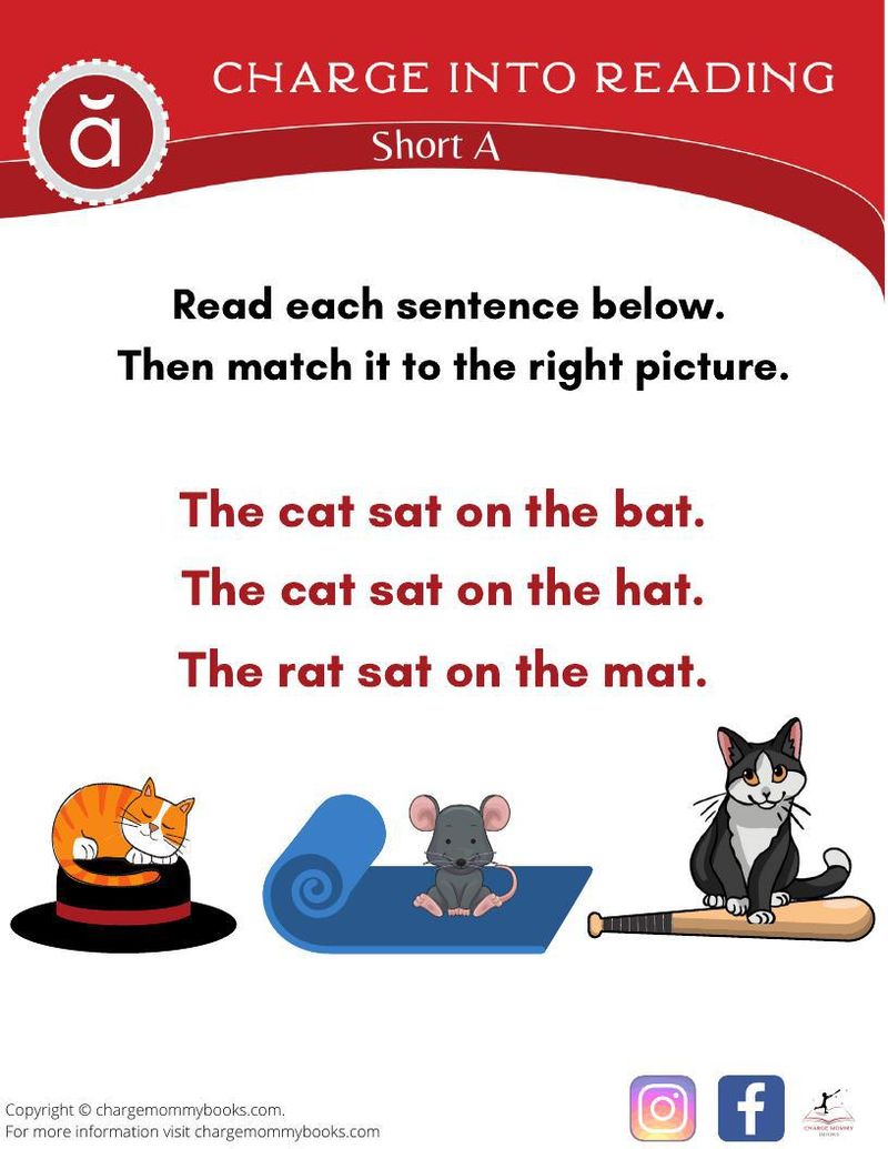 an image of a downloadable short a words activity