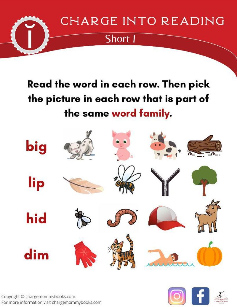 An image of a short i words activity