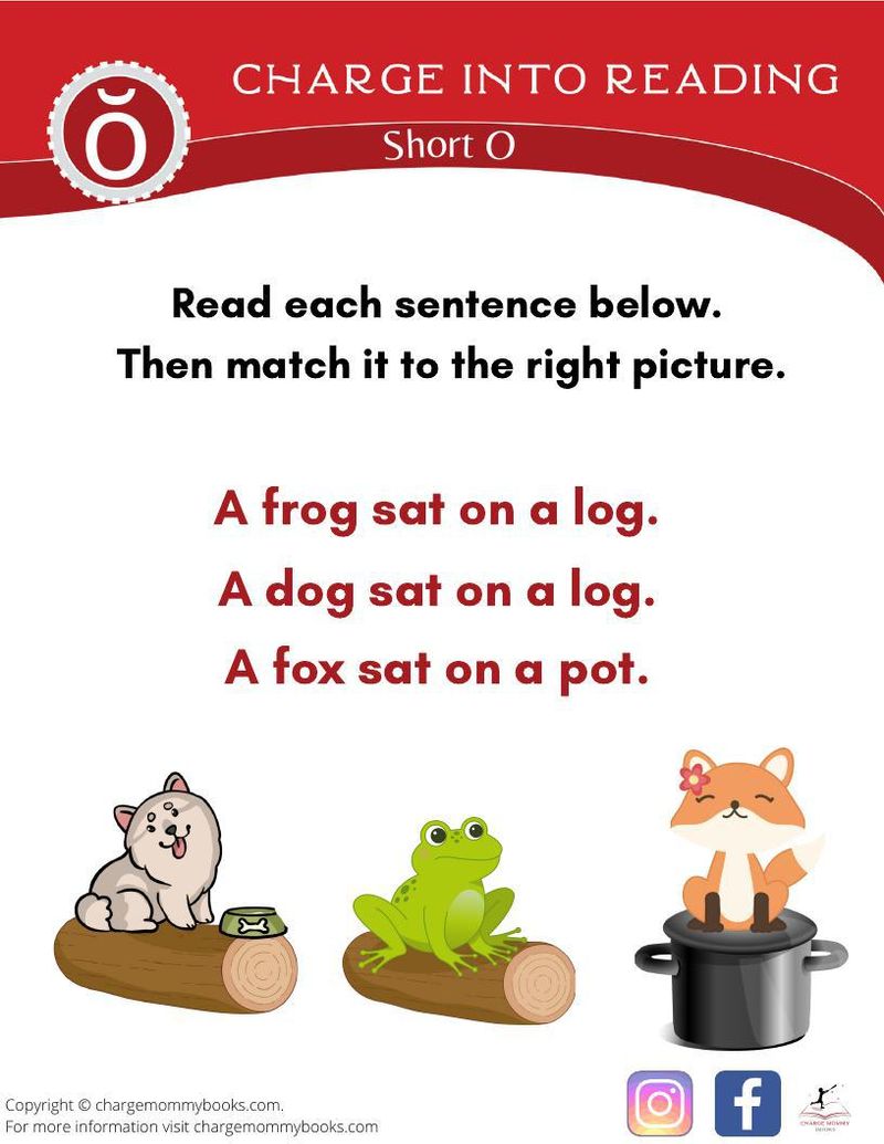 An image of a short o words activity