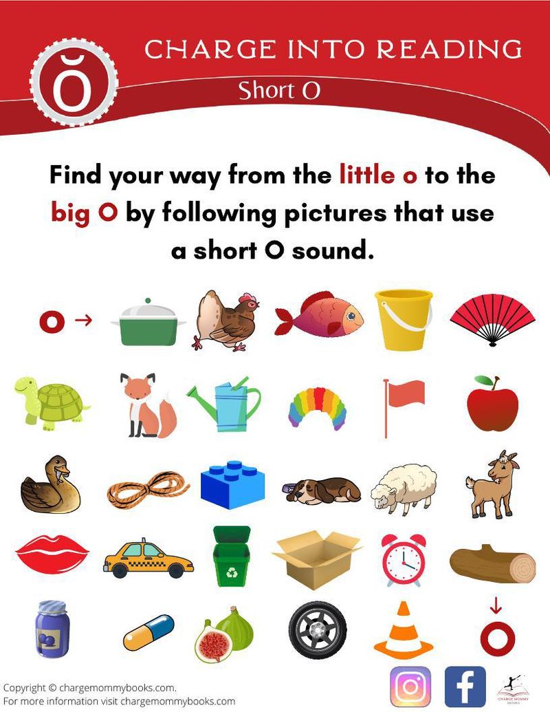 An image of a short o words activity