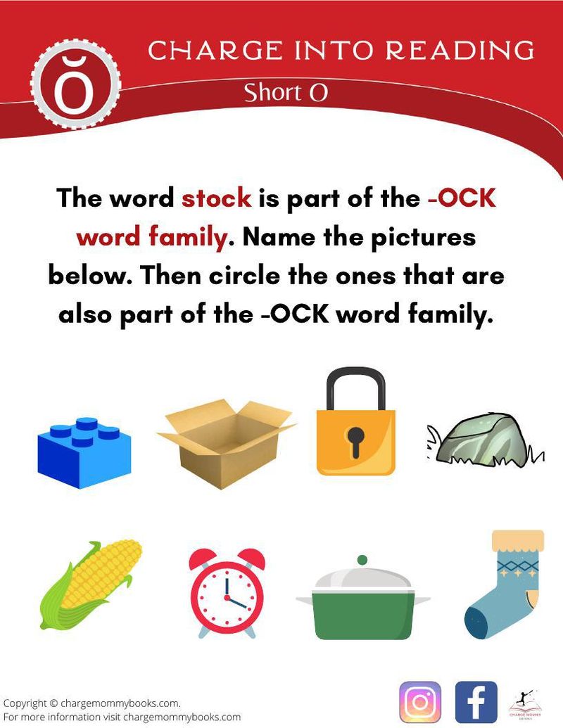 An image of a short o words activity