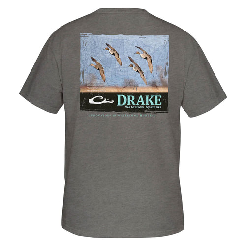 Drake 4 Man Cover T-Shirt- Canyon Clay Heather – 264 Shoes and Apparel