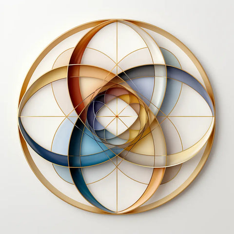 Golden ratio abstract logo using Midjourney - Rulluma Emporium