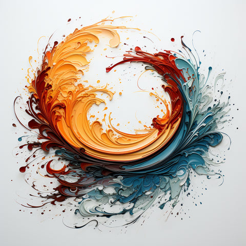 Paint Splash abstract logo using Midjourney - Rulluma Emporium