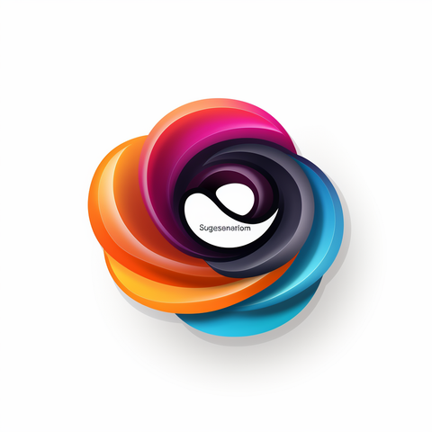 Color burst abstract logo using Midjourney - Rulluma Emporium