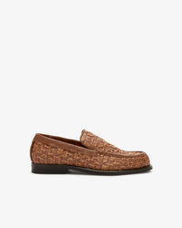 Gcds Monogram Rafia Loafers