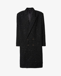 Double Breasted Tweed Coat