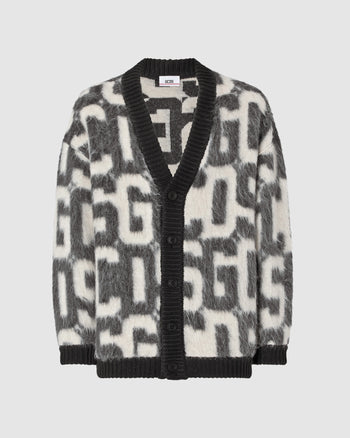 Gcds monogram cardigan: Men Knitwear Multicolor | GCDS