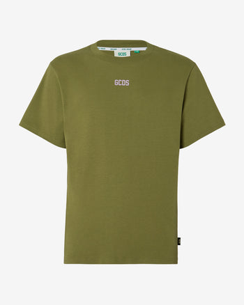 Eco Logo Regular T-Shirt | Men T-shirts Military Green | GCDS