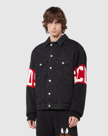 Off white store jean jacket mens