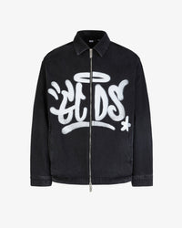 Gcds Graffiti Harrington Denim Jacket