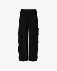 Ultracargo Tweed Trousers | Unisex Trousers Black | GCDS®