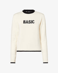 Basic Sweater | Women Knitwear White | GCDS®