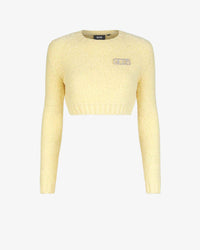 Gcds Hairy Sweater | Women Knitwear Yellow | GCDS®