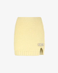 Gcds Hairy Skirt | Women Mini & Long Skirts Yellow | GCDS®