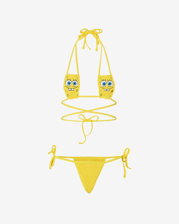 Spongebob Bikini | Women Swimwear Yellow | GCDS Spring/Summer 2023