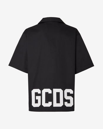 Gcds Low Band Bowling Shirt | Men Shirts Black | GCDS Spring/Summer 2023