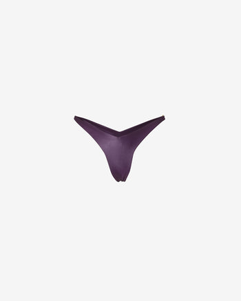 Metallic Logo Clip Slip | Women Swimwear Violet | GCDS Spring/Summer 2023