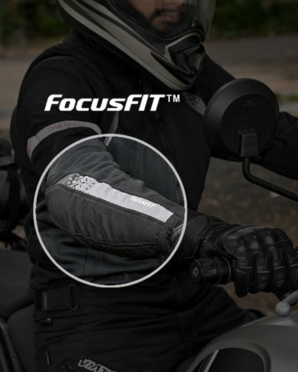 A properly designed jacket fits much better than entry-level riding gear