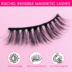 magnetic lashes and magnets woven into lash band
