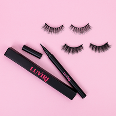 luviri's magnetic lashes with magentic pen liner