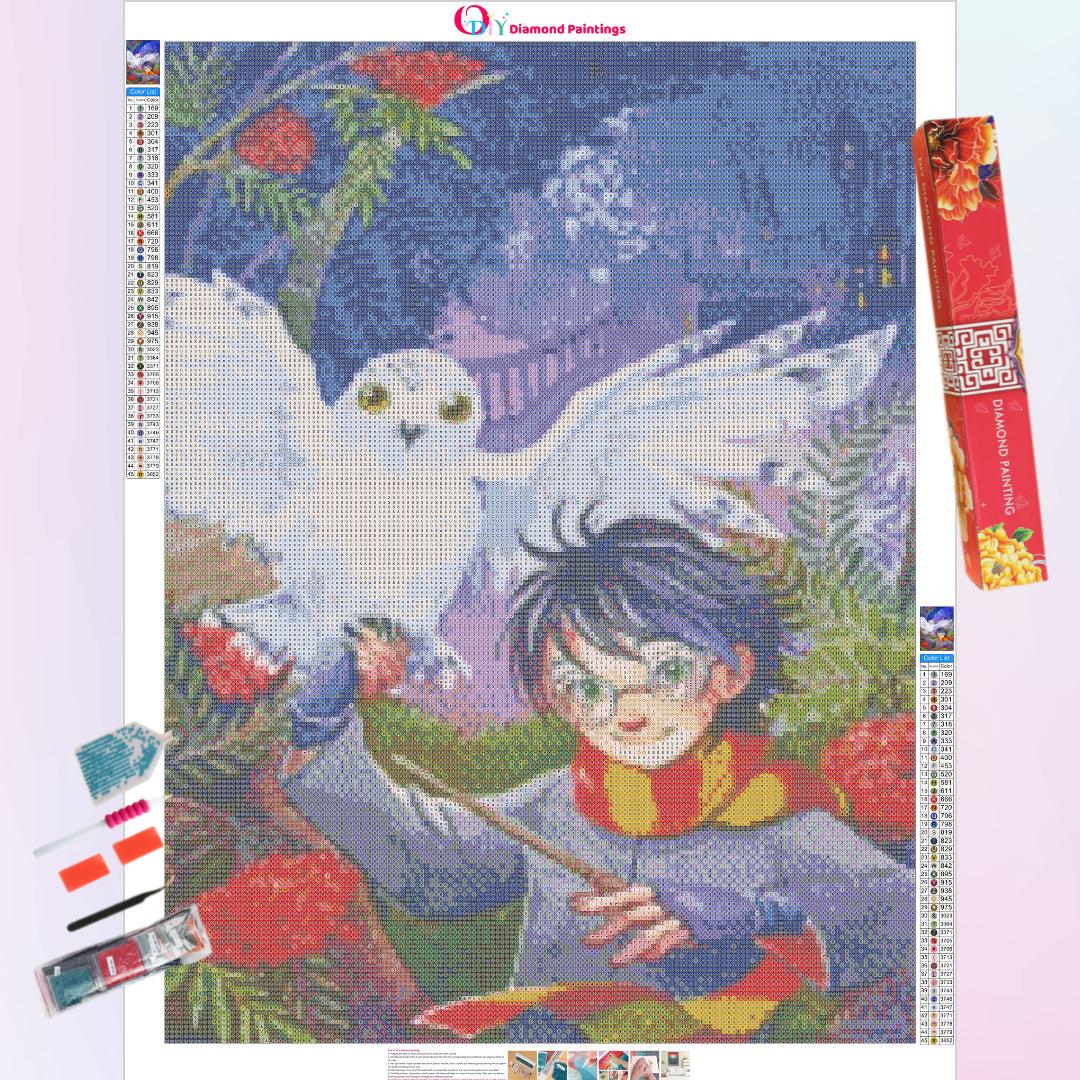 Hedwig and Harry Potter Diamond Painting Kits 20% Off Today – DIY Diamond  Paintings