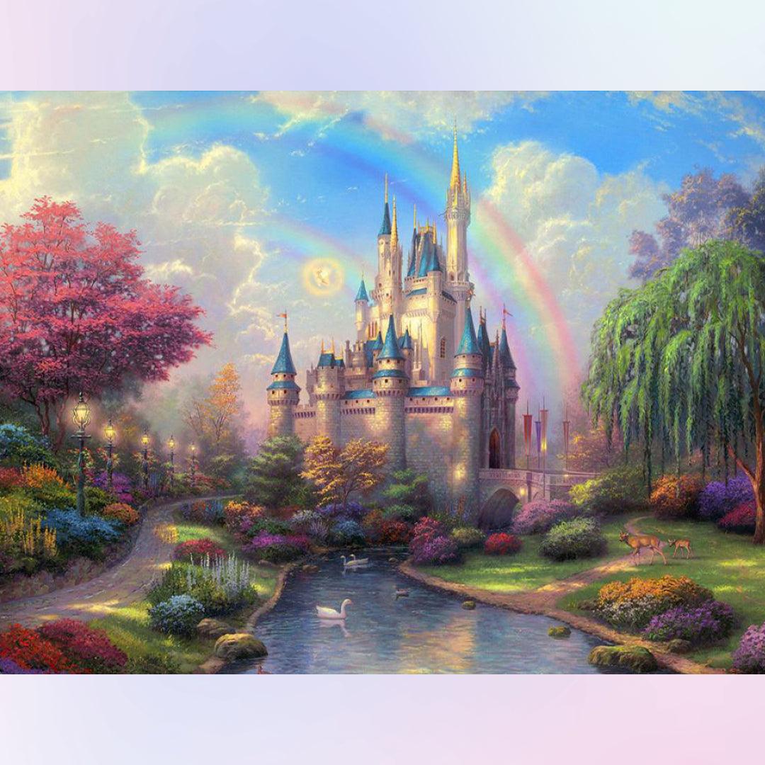 Diamond Art Disney Castle DIY 5D Diamond Painting Kits for Adults and Kids  Full Drill Arts Craft by Number Kits for Beginner Home Decoration 12x16