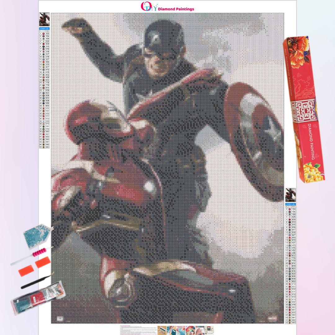 Marvel Captain America in Restroom Diamond Painting Kits 20% Off Today –  DIY Diamond Paintings