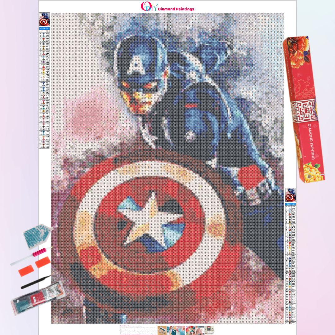 Marvel Captain America in Restroom Diamond Painting Kits 20% Off Today –  DIY Diamond Paintings