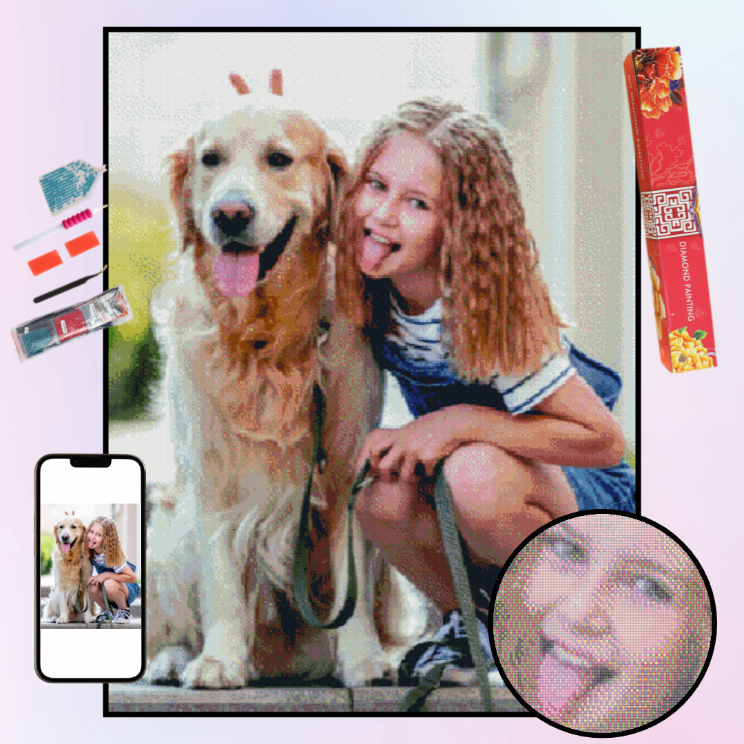 Custom Diamond Painting Kit Turn Your Personalized Photo into Customiz –  DIY Diamond Paintings