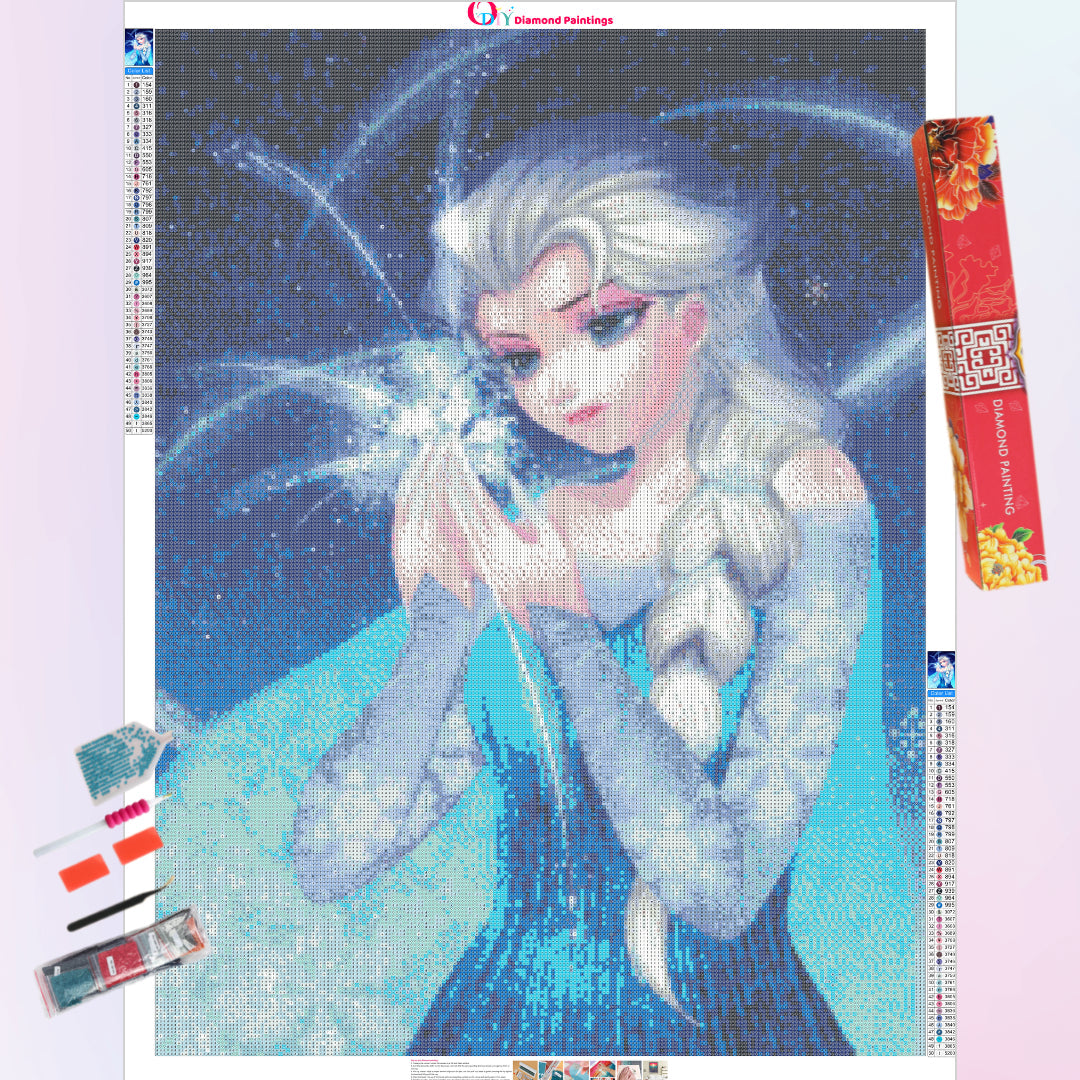 Elsa Magic Diamond Art Painting Kit - Family Fun Hobbies