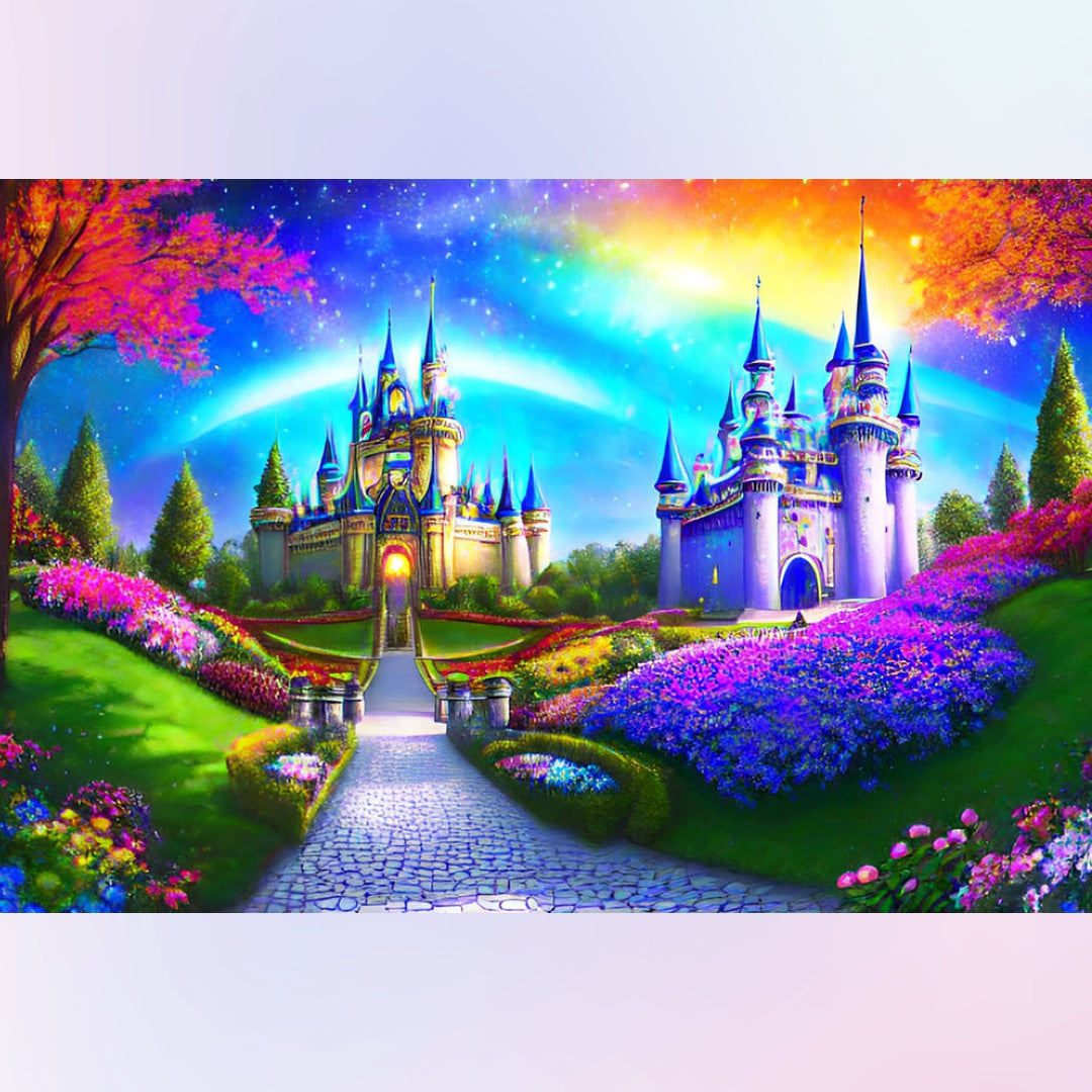 Bling Bling Disney Castle Diamond Painting Kits 20% Off Today