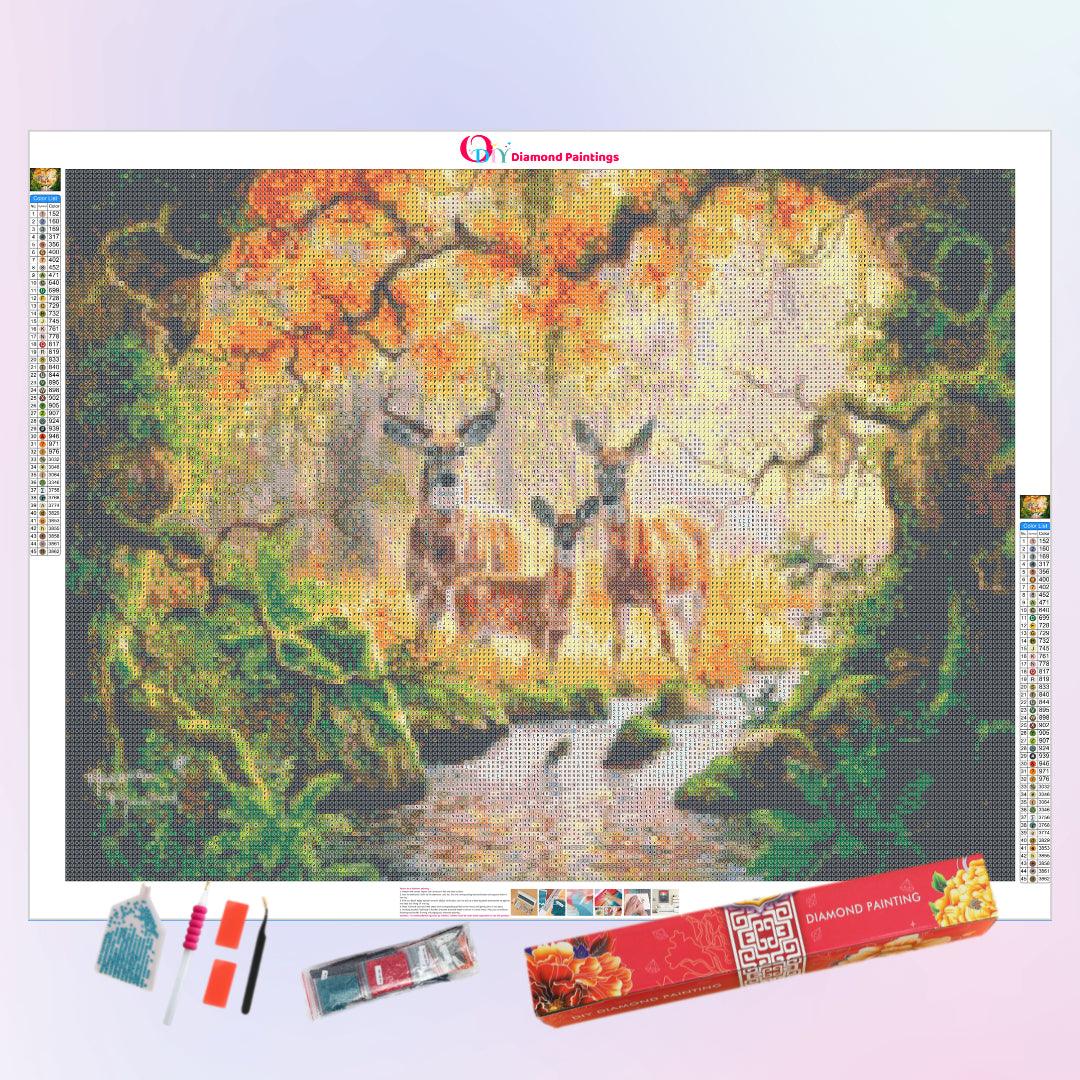 Deer in American Flag Diamond Painting Kits 20% Off Today – DIY Diamond  Paintings