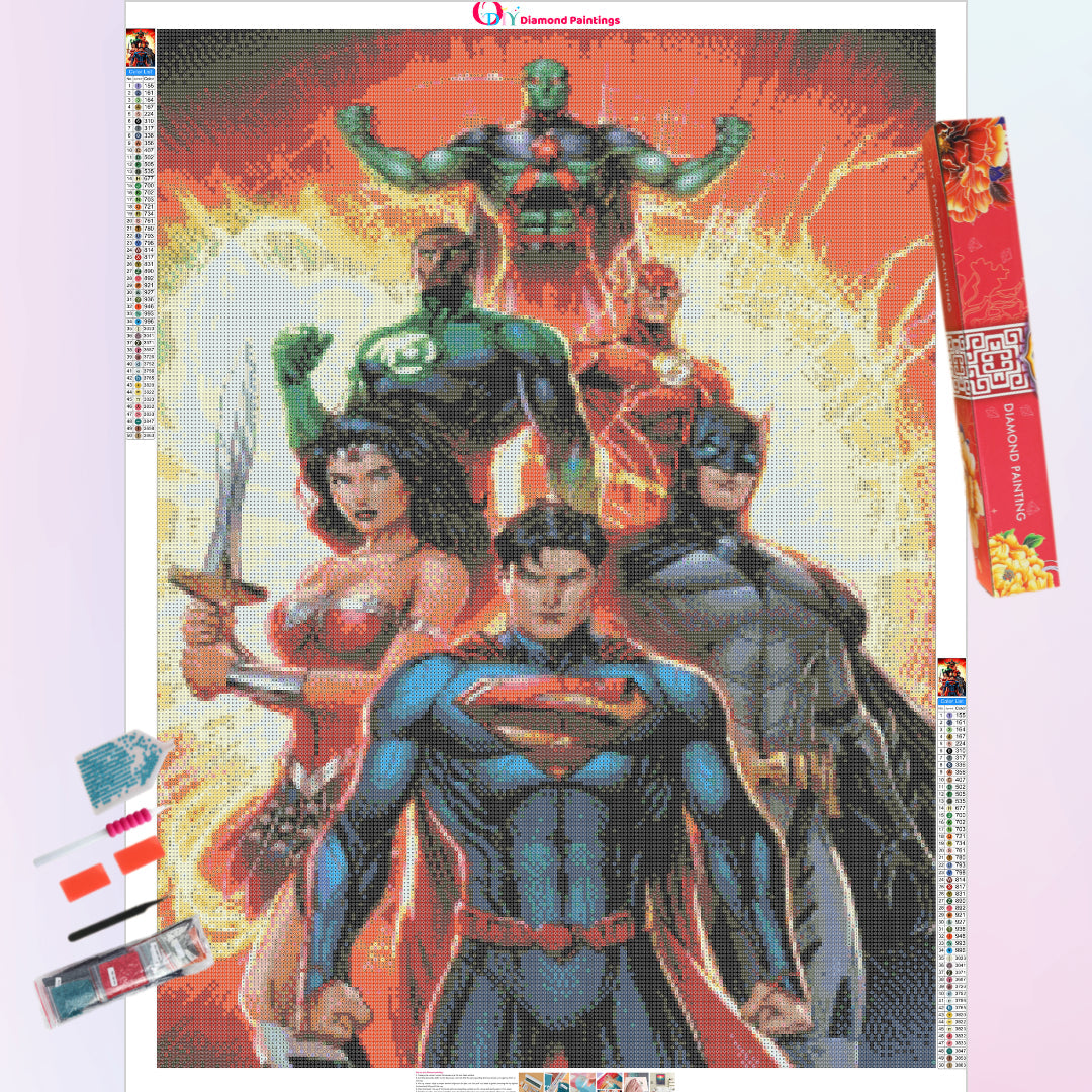 Justice League Diamond Painting Kits 20% Off Today – DIY Diamond Paintings