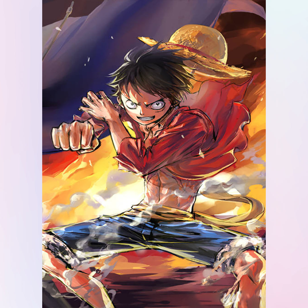 Luffy One Piece Anime - 5D Diamond Painting 