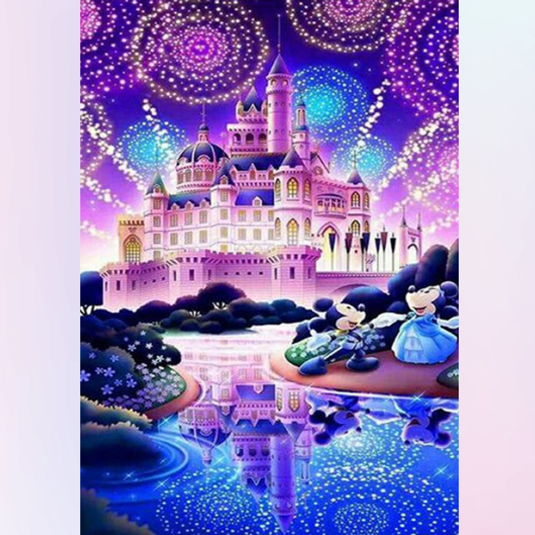 ACENGXI Disney Diamond Paint by Numbers Disney Diamond Painting Disney  Castle Diamond Painting by Number Disney Castle Full Drill Crystal Diamond