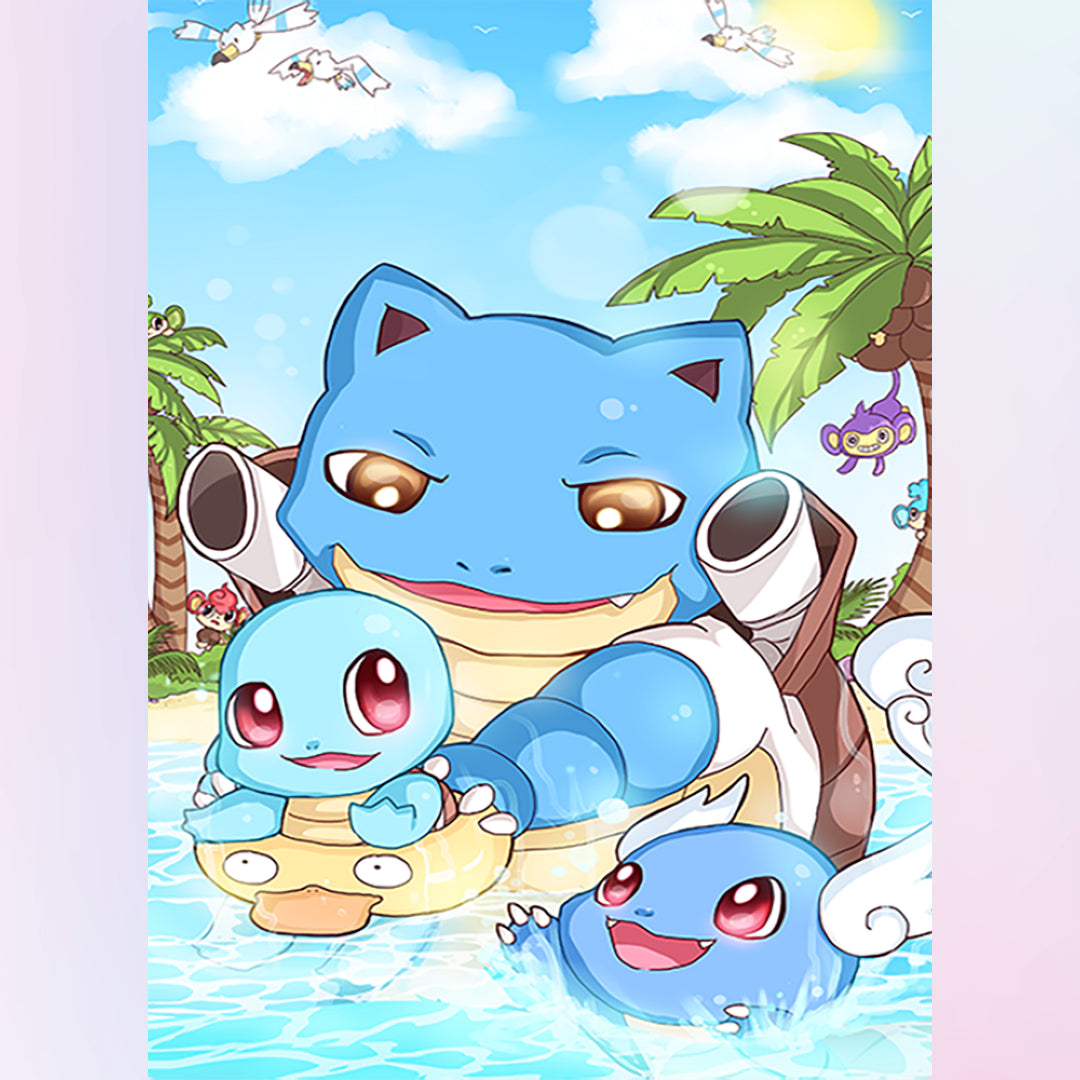 Squritle Pokemon Anime - 5D Diamond Painting 