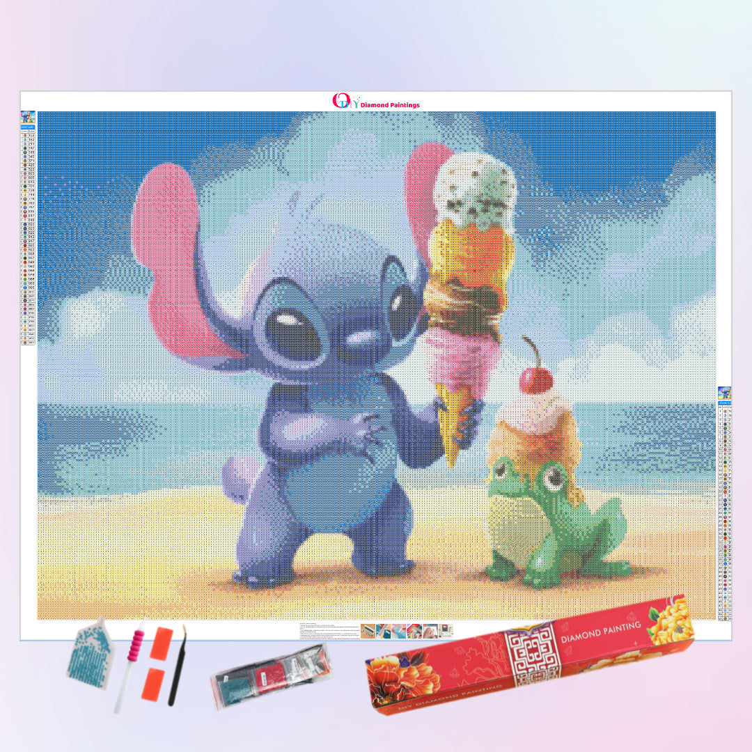 Stitch Reading Story Dimaond Painting Kits 20% Off Today – DIY Diamond  Paintings