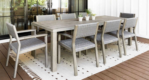 teak dining setting