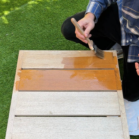 how to seal a teak table