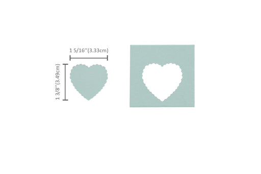 Dress My Craft® 1.5 Scalloped Heart Designer Punch