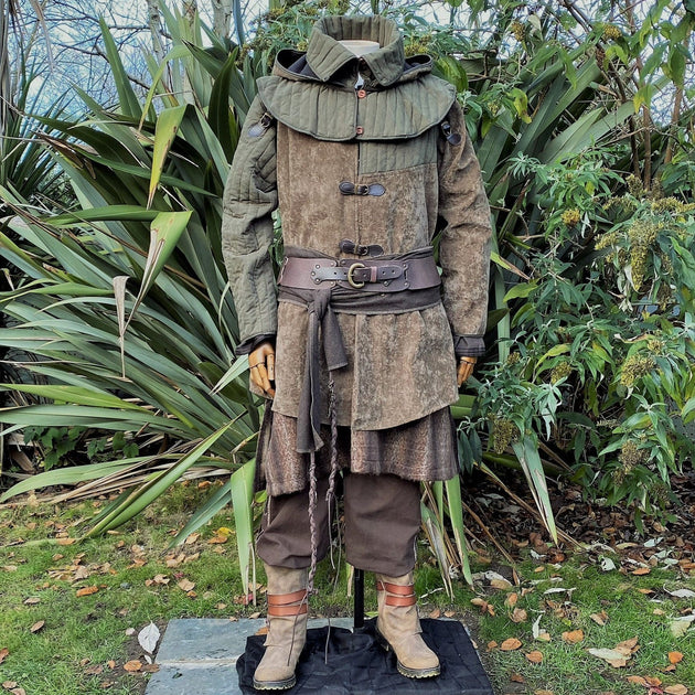 LARP Outfit 3 Piece Set - Gambeson Jacket, Gambeson Hood, Mohair Tunic ...