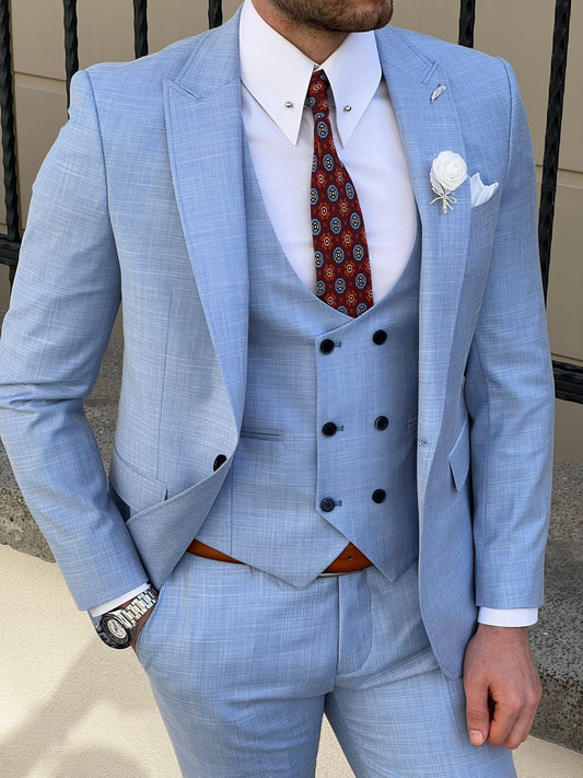 William Navy Blue Slim Fit Suit – Men's Priorities