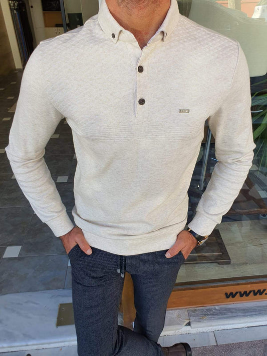 Aachen Brown Slim Fit Sweater – Men's Priorities