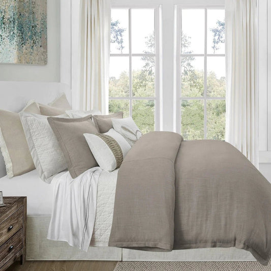 HiEnd Accents Victoria 3-Piece King Comforter Set in Gray, Cream