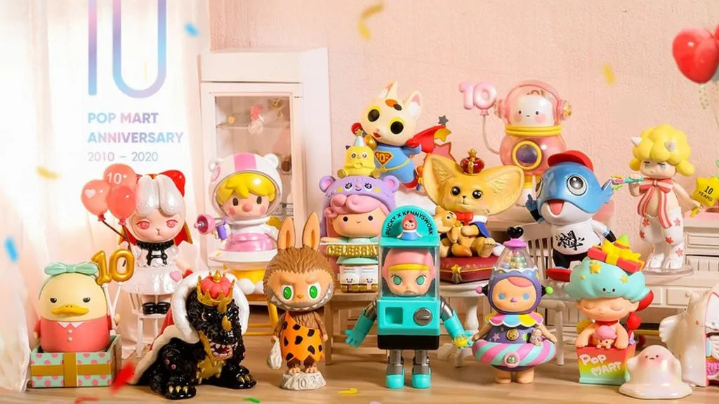 Pop Mart wide variety of vinyl figures.
