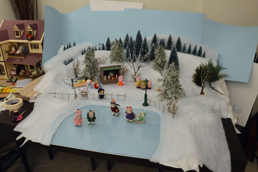 Behind the scenes of making a winter play area