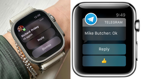 communication and social apps on apple watch such as whatsapp and telegram